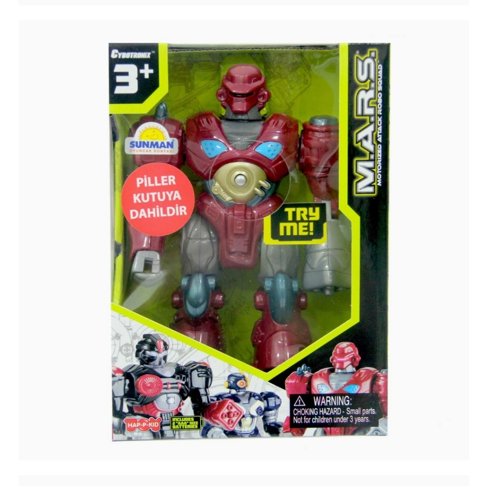🍀NIB 🤖 MARS 7" Red Walking Robot